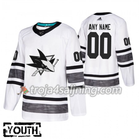 San Jose Sharks tröja Customized Vit 2019 All-Star Adidas Authentic - NHL Tröjor Barn